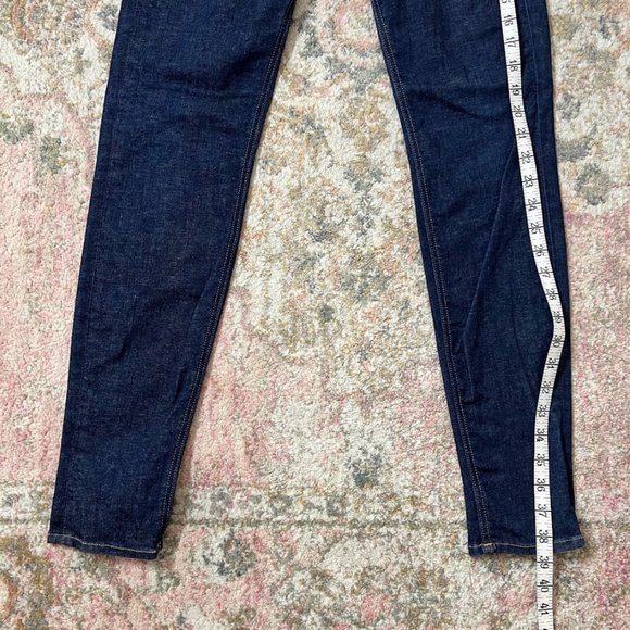 True Religion Halle Mid-Rise Skinny Dark Wash Jeans Women's Size 27 - Picture 5 of 8